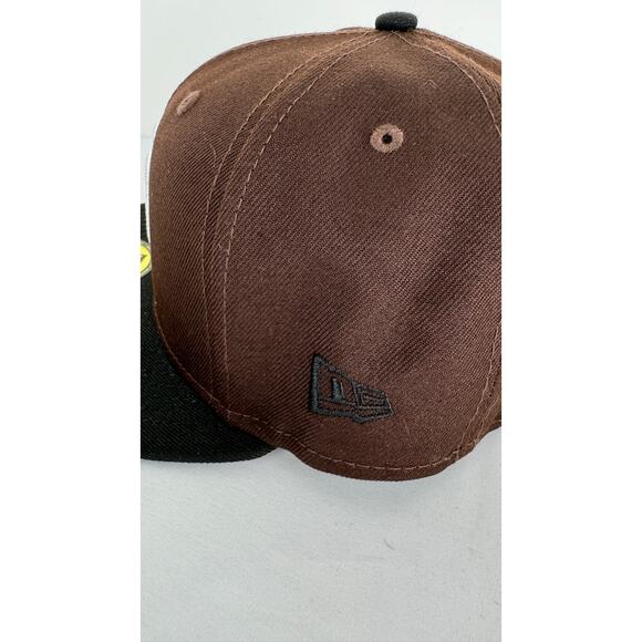 New Era X Billion Creation Mens 59FIFTY San Diego Padres Fitted Hat Brown 7 5/8 - Picture 9 of 14